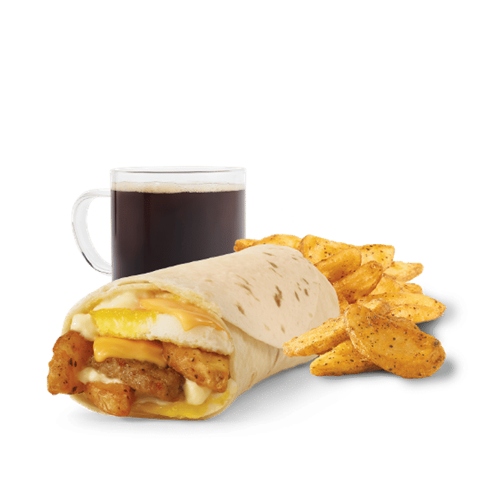 Breakfast Burrito, Sausage Combo