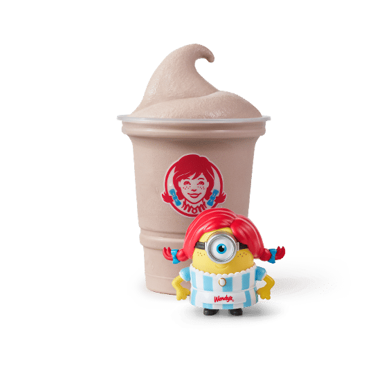 Minion Collectible + Small Classic Chocolate Frosty® — view 1
