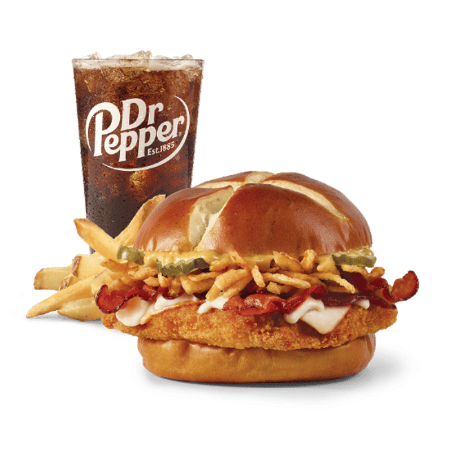 Pretzel Bacon Pub Chicken Sandwich Combo