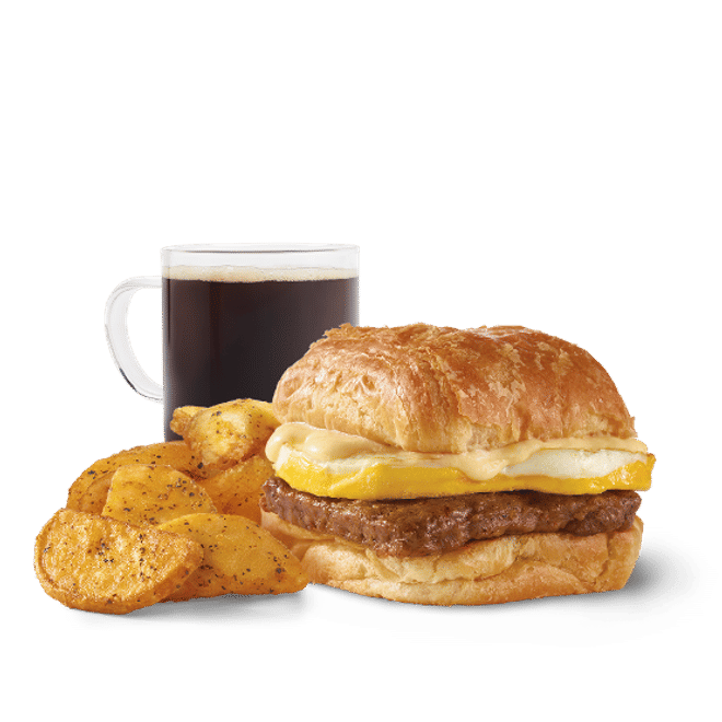 Sausage, Egg & Swiss Croissant Combo