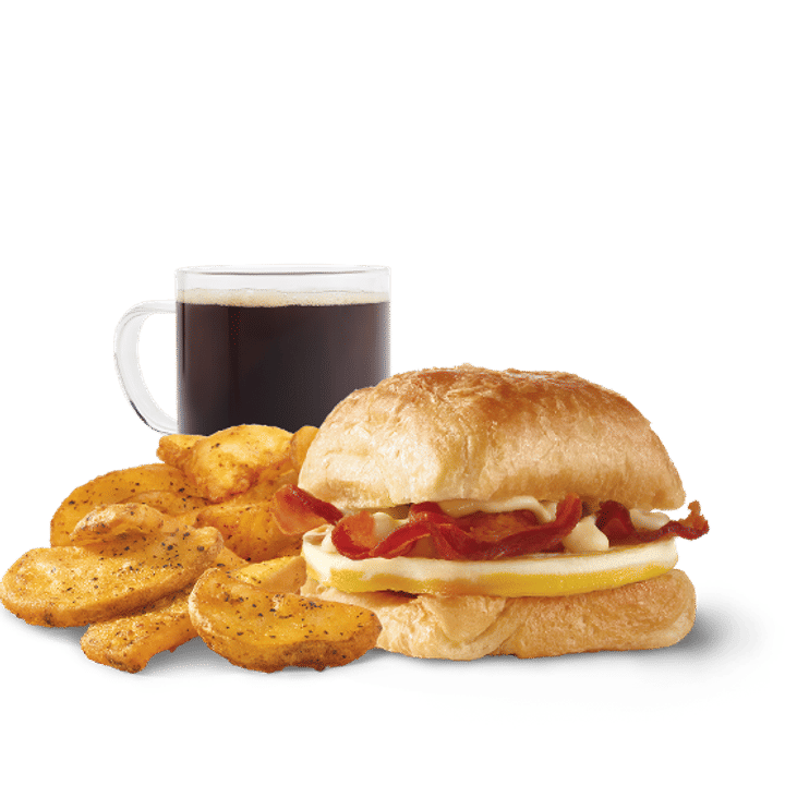 Bacon, Egg & Swiss Croissant Combo