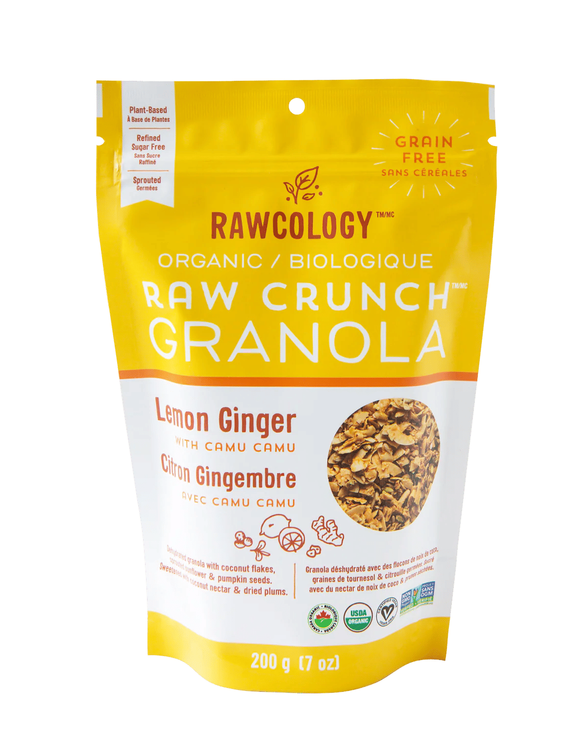 Lemon Ginger with Camu Camu Raw Crunch Granola