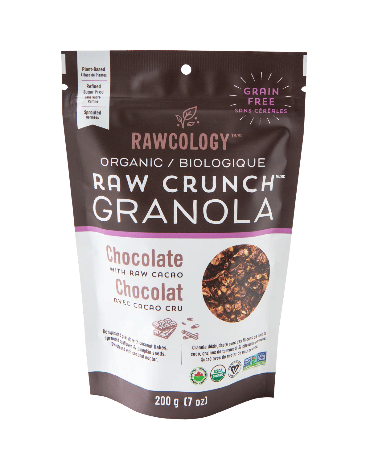 Chocolate with Raw Cacao Raw Crunch Granola