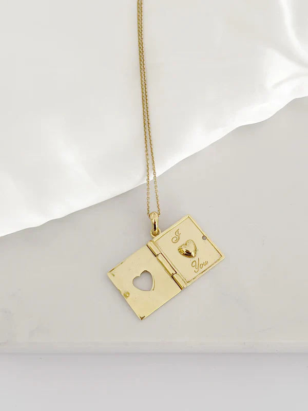 Love Book Necklace