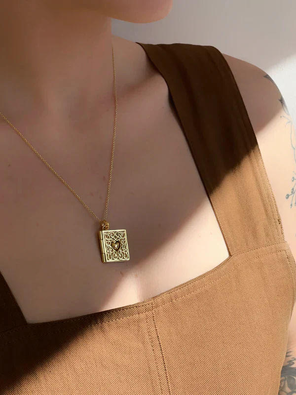 Love Book Necklace