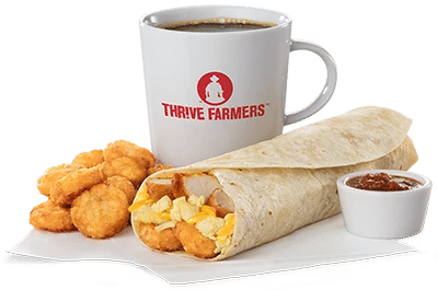 Hash Brown Scramble Burrito Meal
