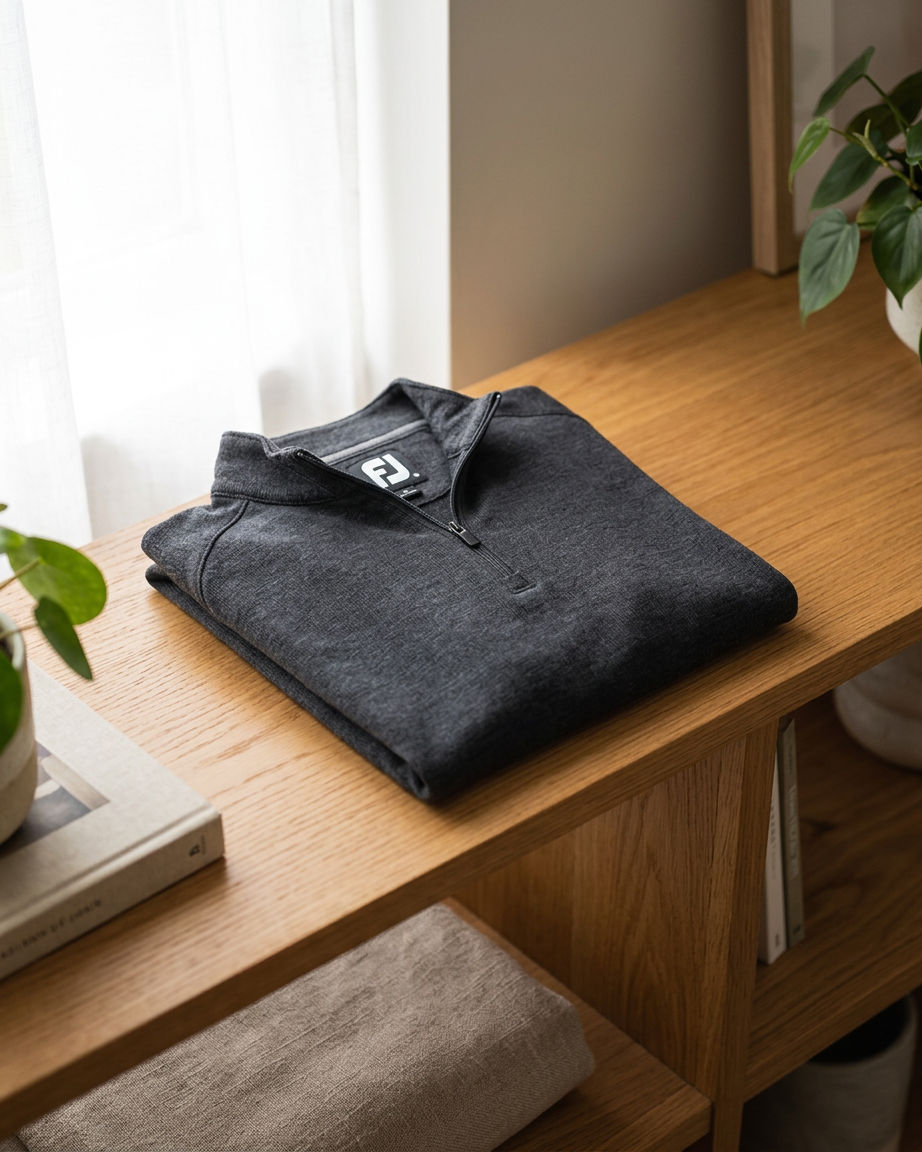 Clubhouse Quarter Zip - Heather Charcoal