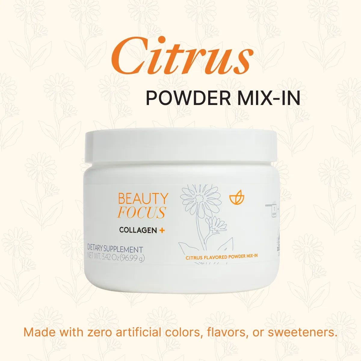 Beauty Focus® Powder Mix-In Collagen+ Citrus — view 3