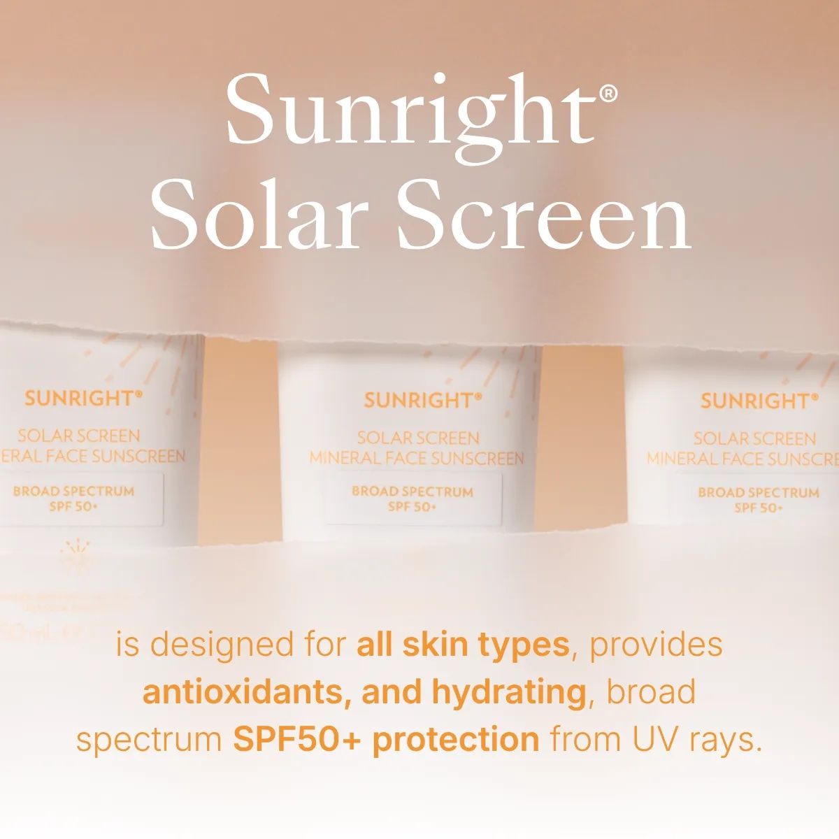 Sunright® Solar Screen Mineral Face Sunscreen Broad Spectrum SPF 50+ — view 4
