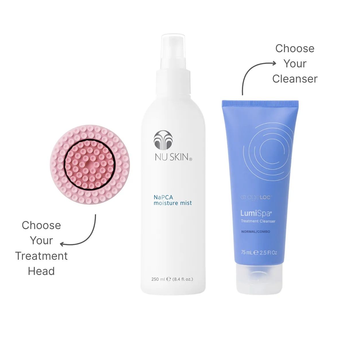 ageLOC® Rose Gold LumiSpa® iO Ritual Bundle