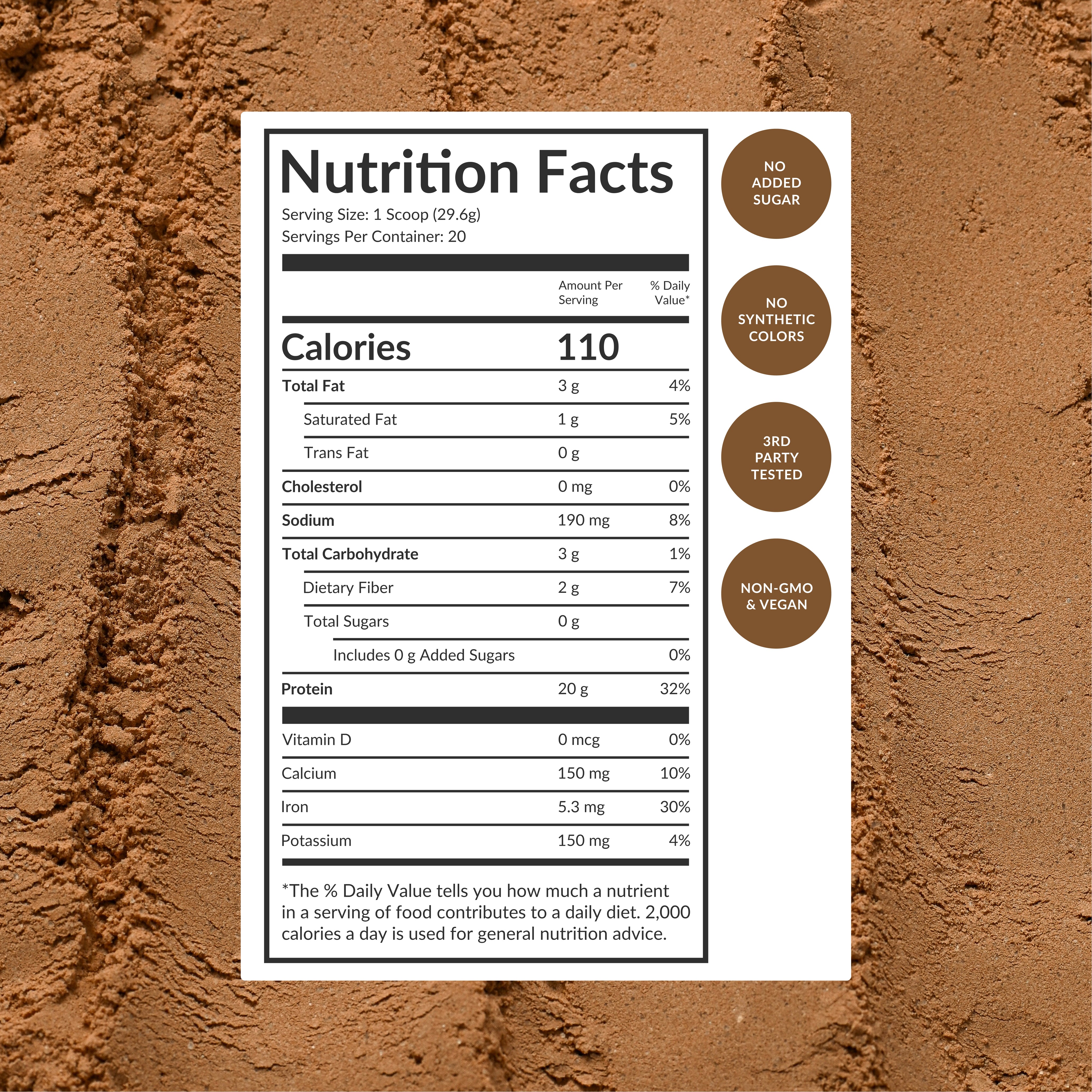 Vegan Protein Powder - Chocolate — view 7