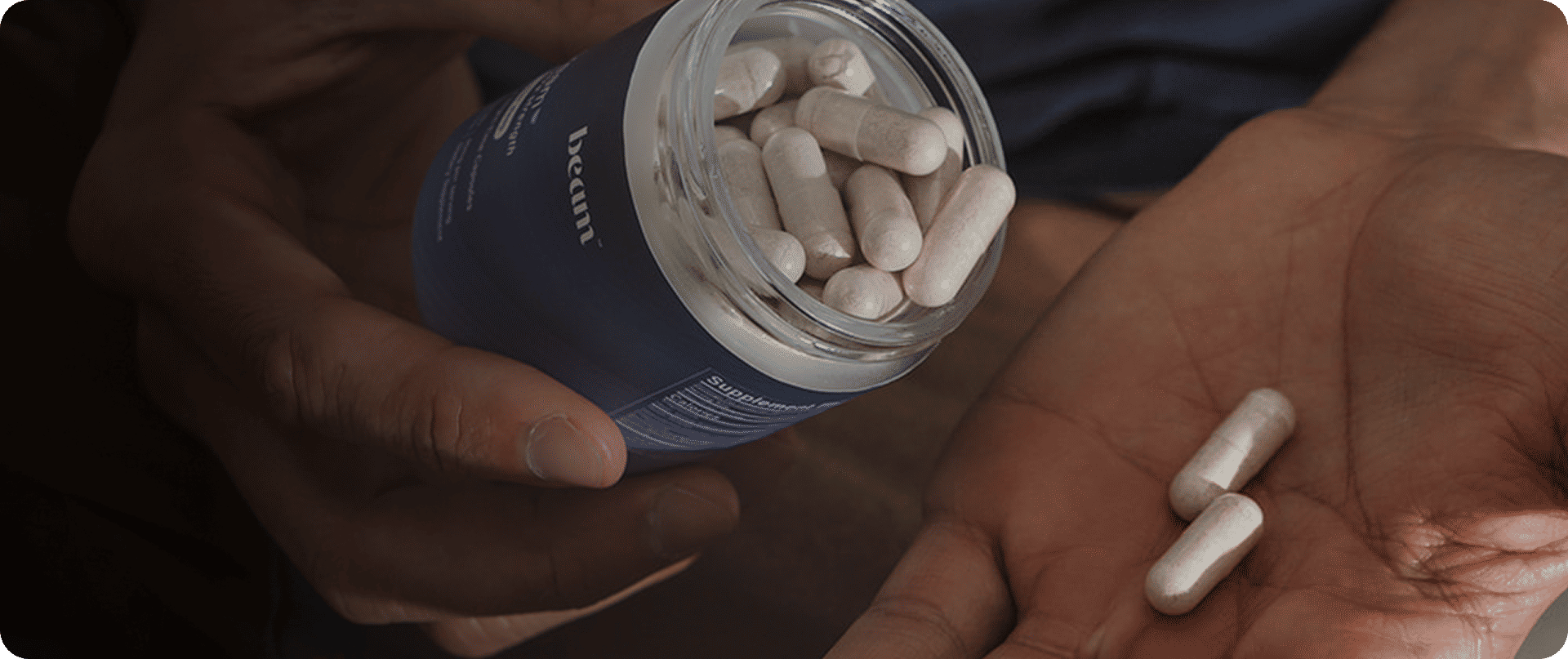 Dream Capsules pouring into a hand