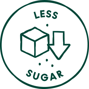 Less sugar
