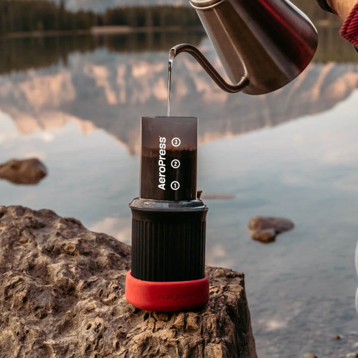 AeroPress Go Travel Coffee Maker & Flow Control Filter Cap Bundle — view 3