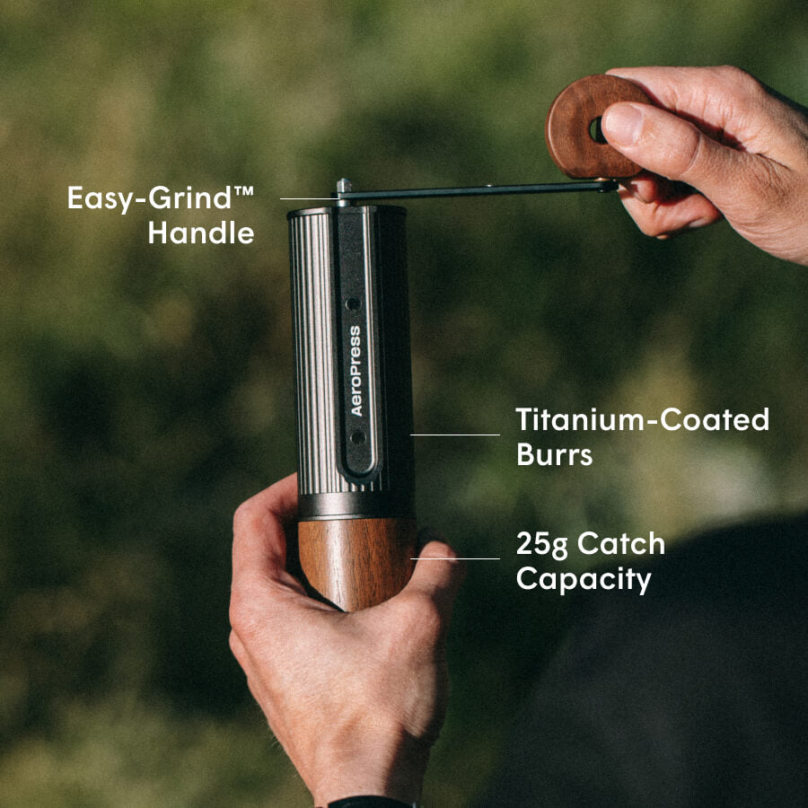 AeroPress Manual Coffee Grinder - Walnut — view 2