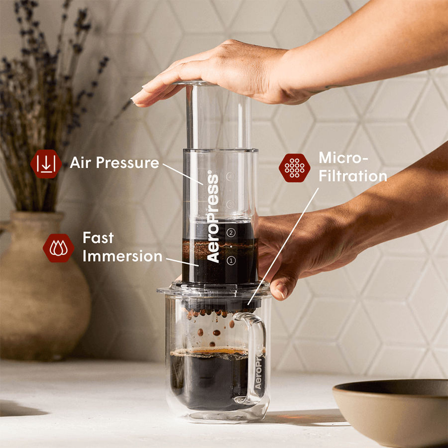 AeroPress Coffee Maker - Clear & Colors — view 2