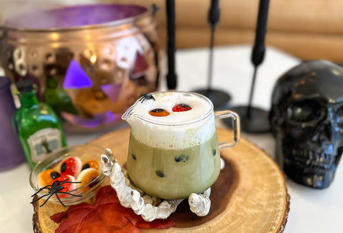 AeroPress Iced Boo-Berry Matcha Latte Recipe