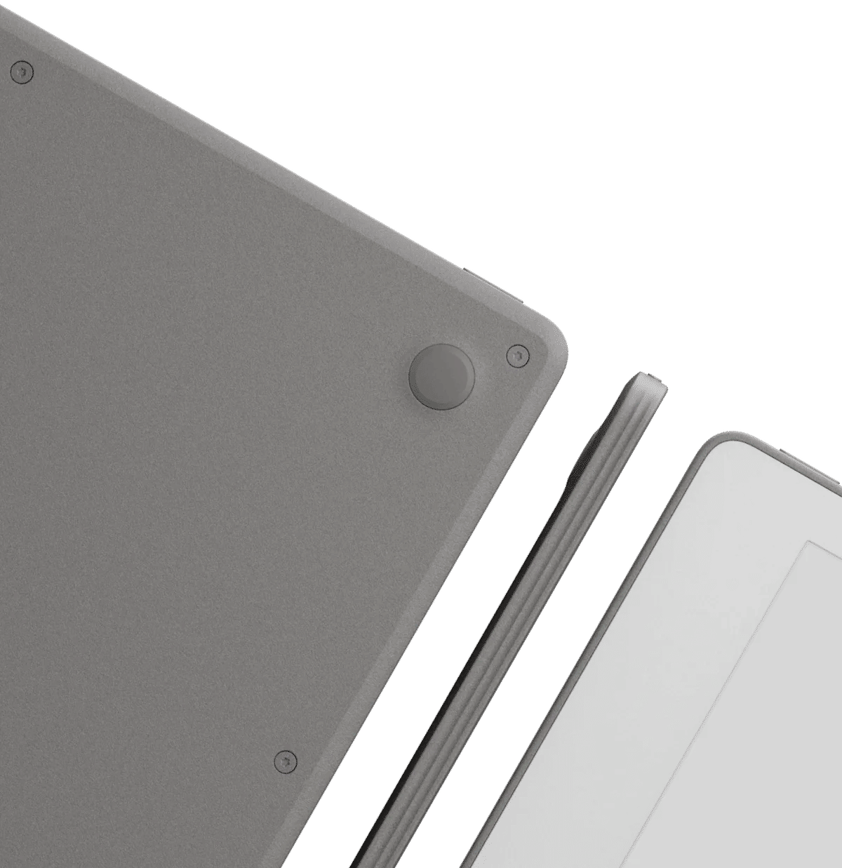 Back, side and front of reMarkable Paper Pure