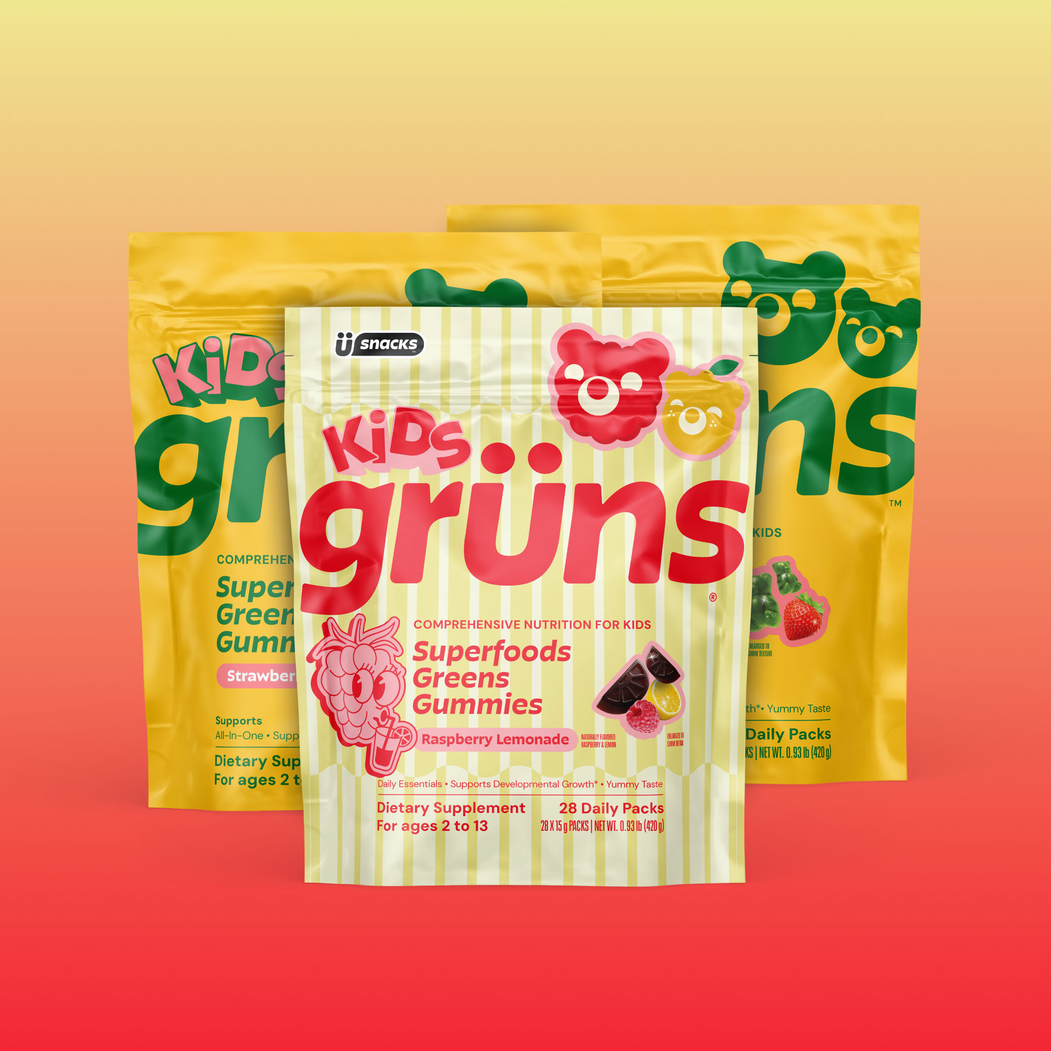 Grüns Kids Raspberry Lemonade — view 8
