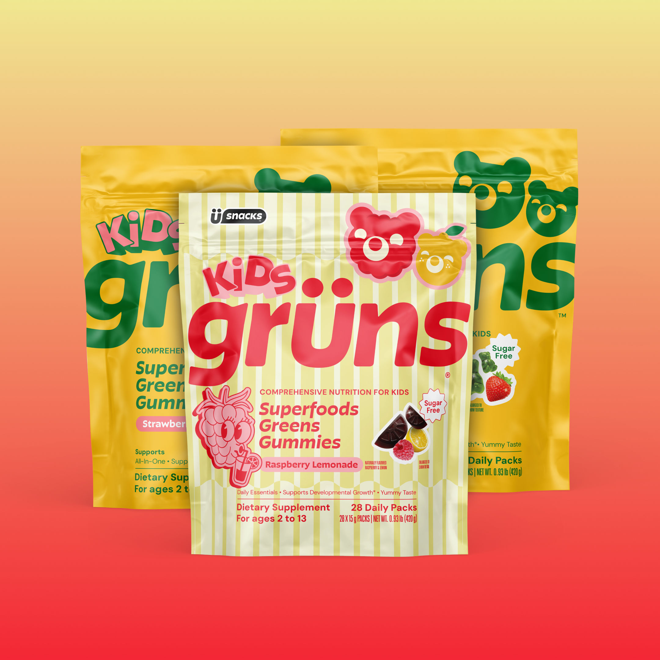 Grüns Kids Raspberry Lemonade — view 9