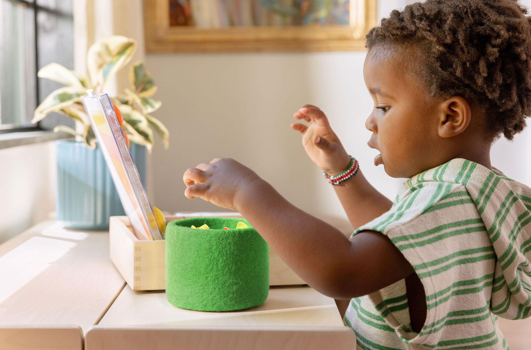 Montessori Wooden Trays & Felt Baskets — view 7