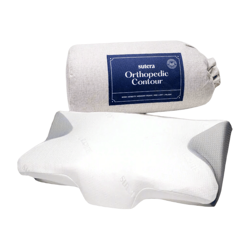 Dream Deep Contour Memory Foam Pillow (White)