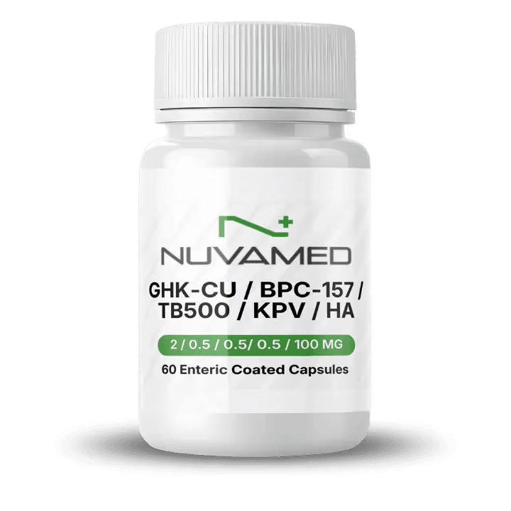 KLOW GHK-Cu 2mg | BPC-157 0.5mg | TB-500 0.5mg | KPV 0.5mg | HA 100mg (Capsules)