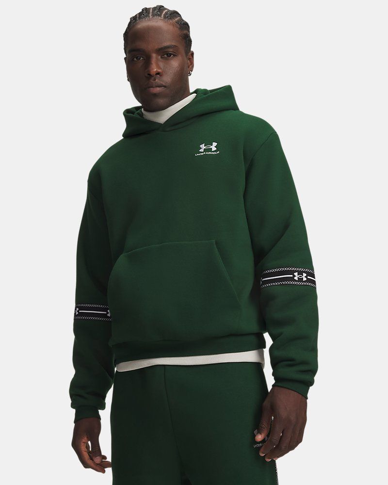 UA Icon Fleece Taped Men's Hoodie — view 7