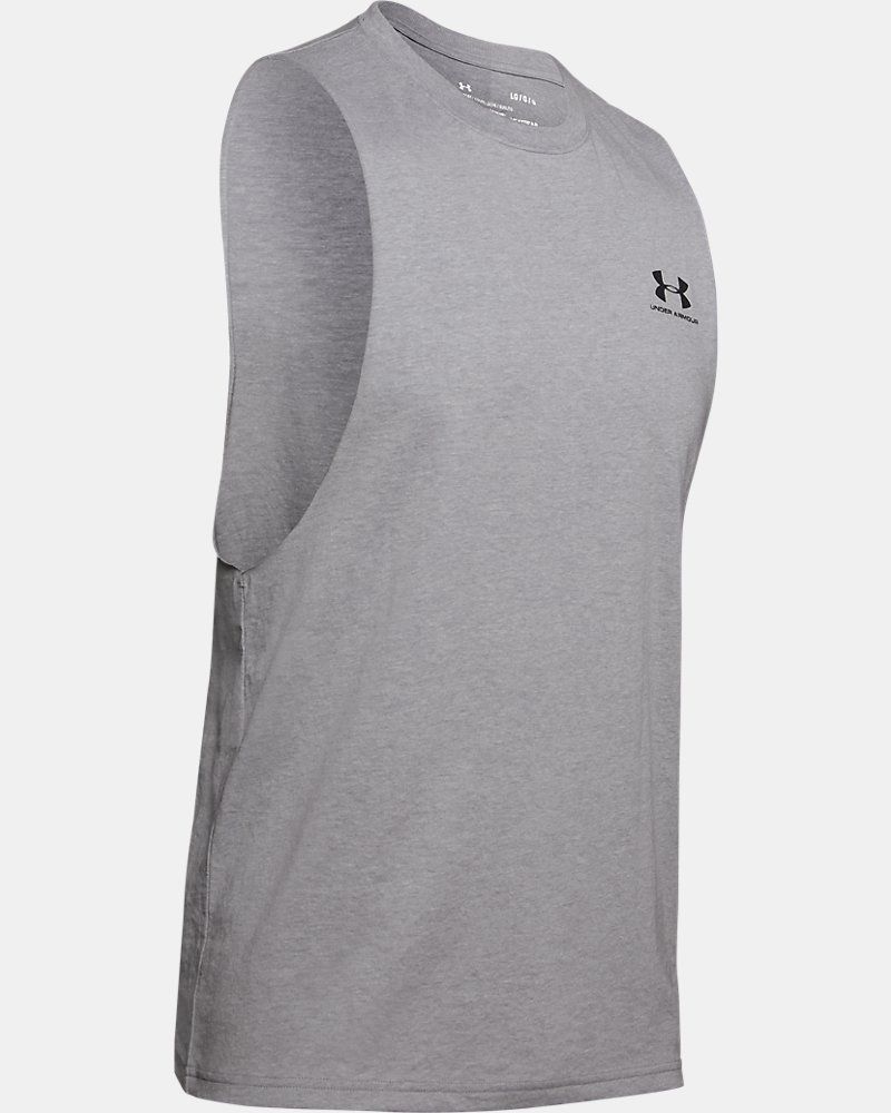 UA Left Chest Cut-Off Men's Tank — view 4