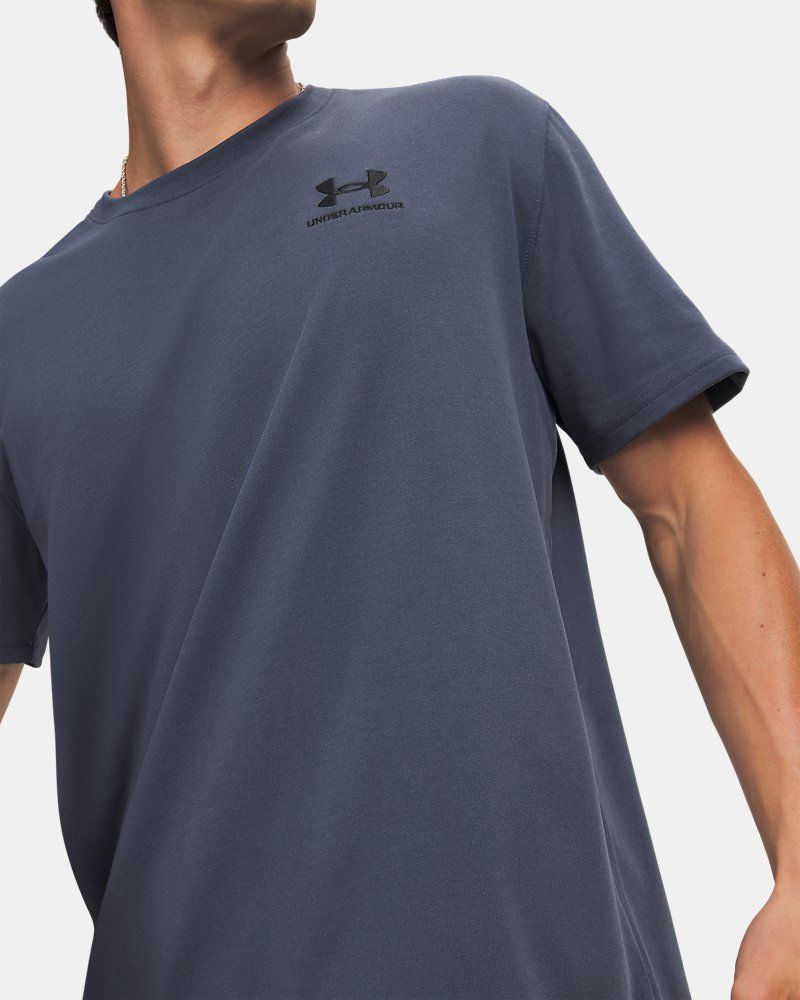 Men's UA Logo Embroidered Heavyweight Short Sleeve Men's Short Sleeve — view 8