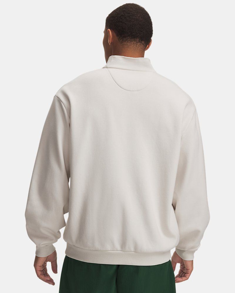 UA Icon Fleece Washed Mock Men's Long Sleeve — view 6