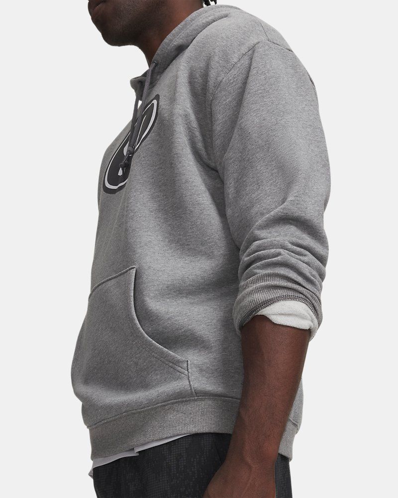UA Rival Fleece Branded Men's Hoodie — view 7
