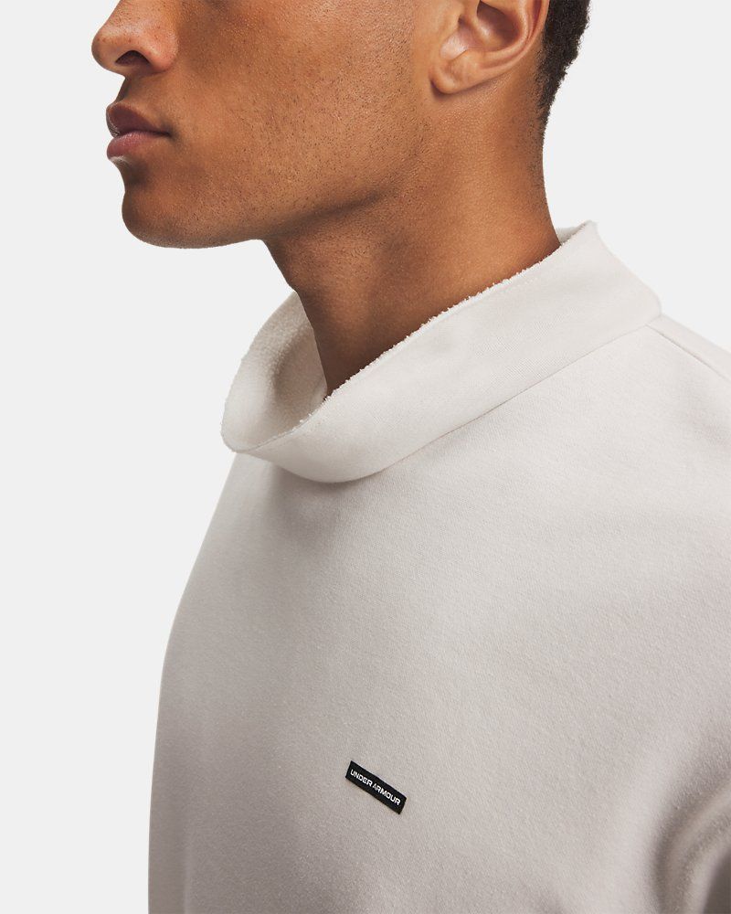 UA Icon Fleece Washed Mock Men's Long Sleeve — view 7