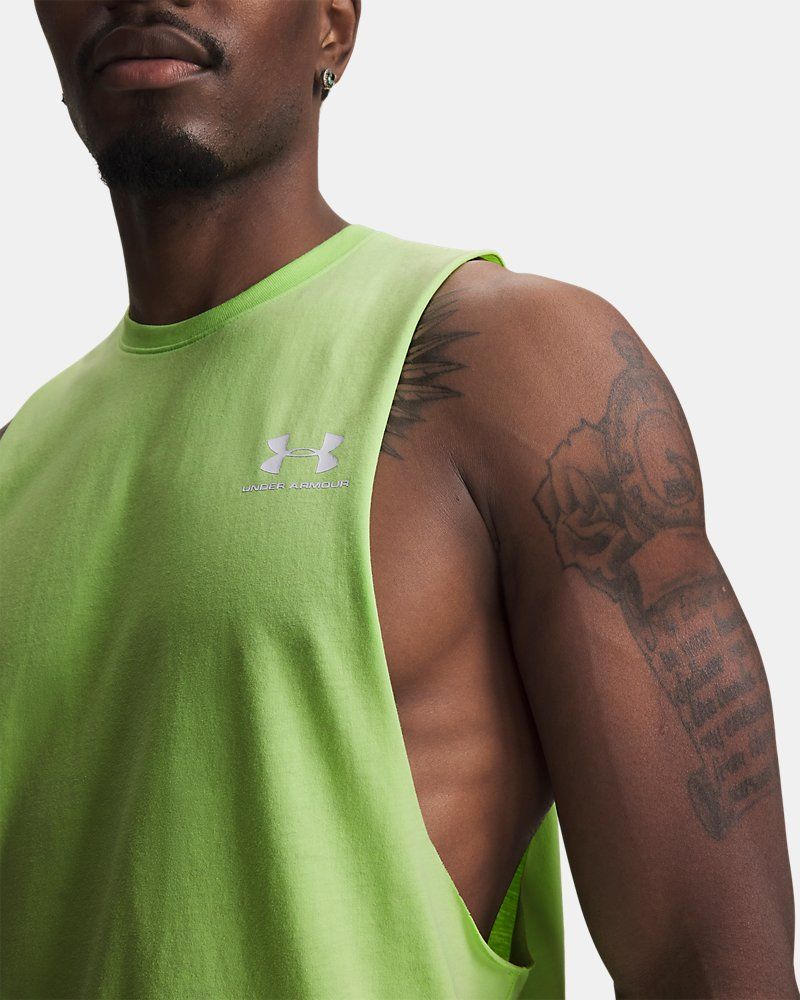 UA Left Chest Cut-Off Men's Tank — view 25