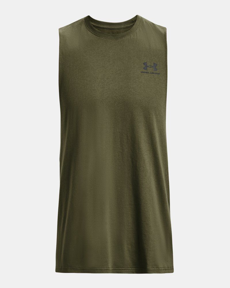 UA Left Chest Cut-Off Men's Tank — view 16