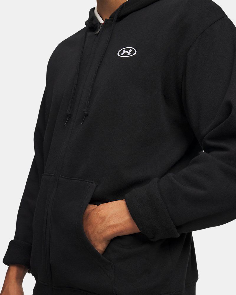 UA Rival Fleece Men's Full-Zip Hoodie — view 3