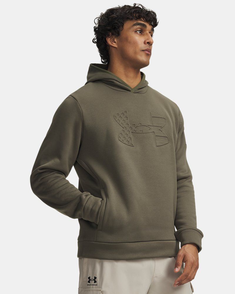 UA Freedom Armour Fleece® Emboss Men's Hoodie — view 4