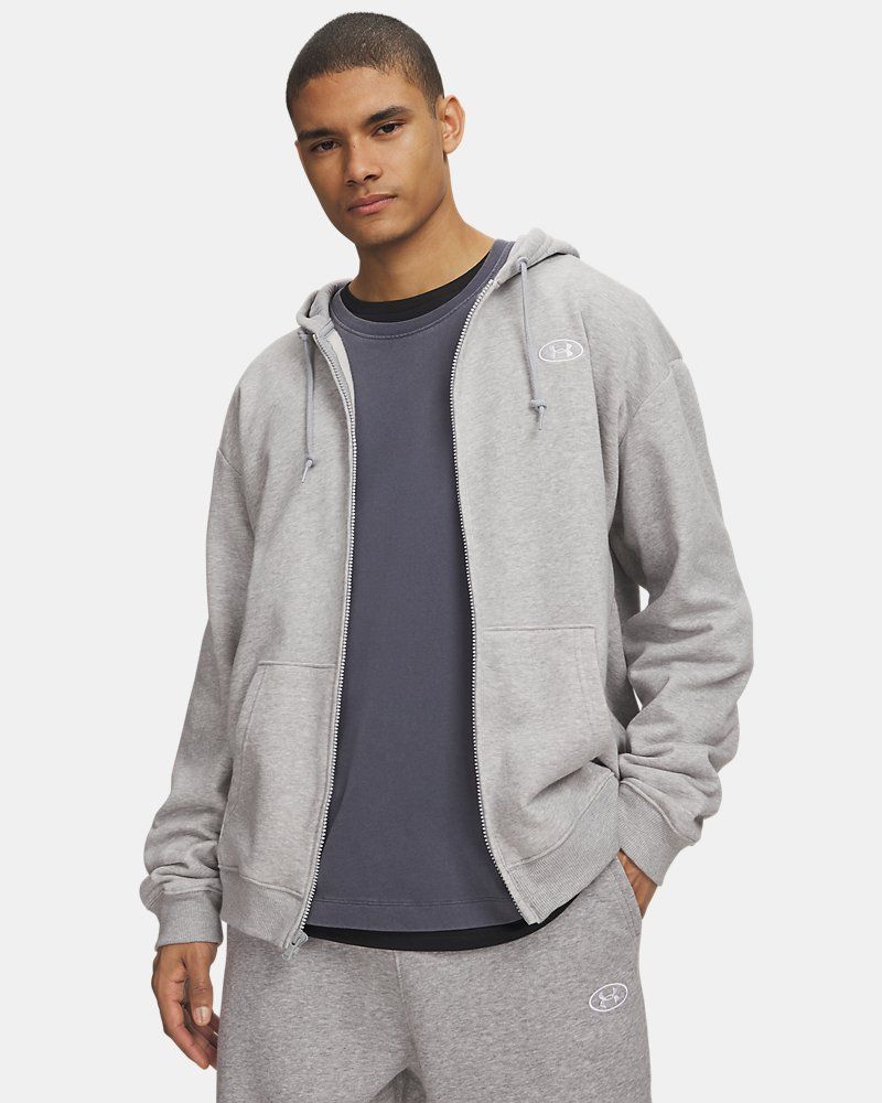 UA Rival Fleece Men's Full-Zip Hoodie — view 4