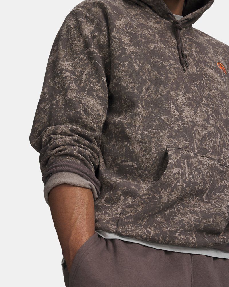 UA Rival Fleece Printed Men's Hoodie — view 9