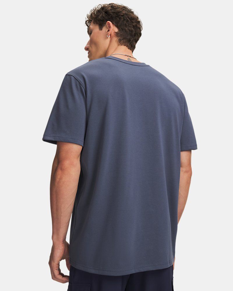 Men's UA Logo Embroidered Heavyweight Short Sleeve Men's Short Sleeve — view 7