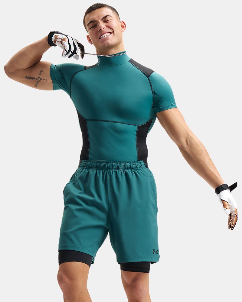 HeatGear® Elite Men's Compression Mock Short Sleeve — view 20