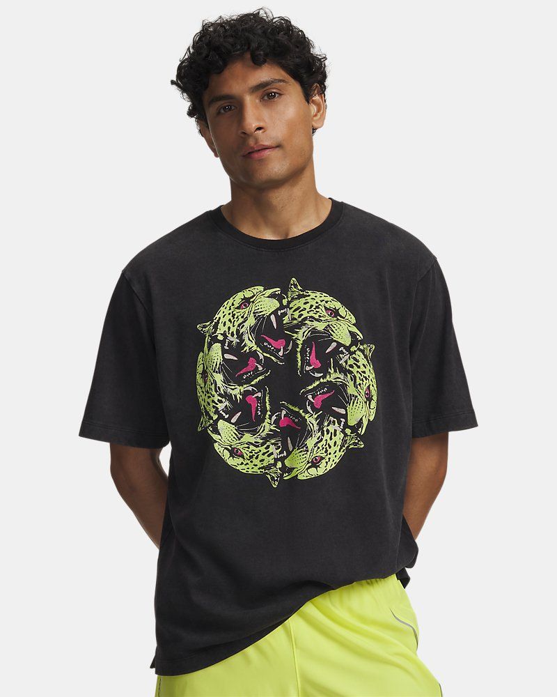 UA HB Run Heavyweight Wash Rvltn Men's Short Sleeve