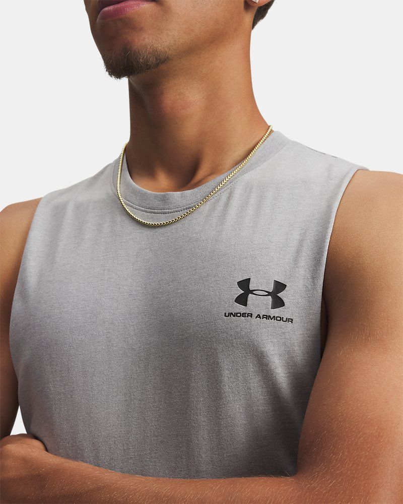 UA Left Chest Cut-Off Men's Tank — view 3