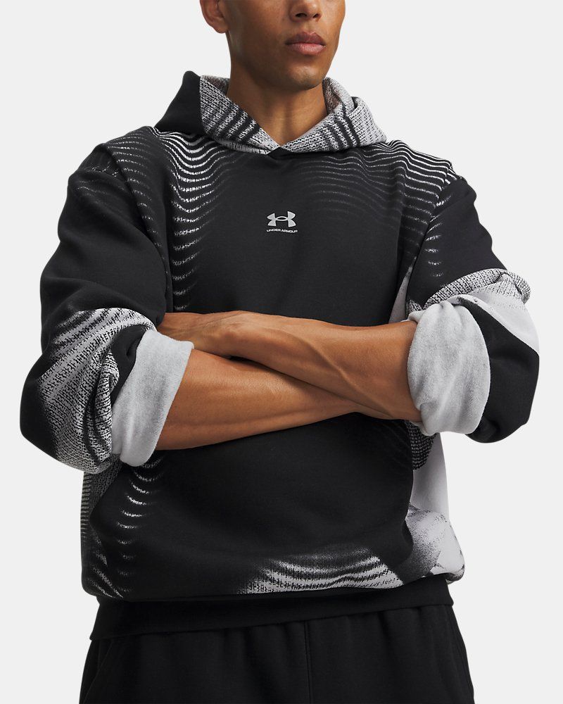 UA Icon Fleece Printed Men's Hoodie — view 3