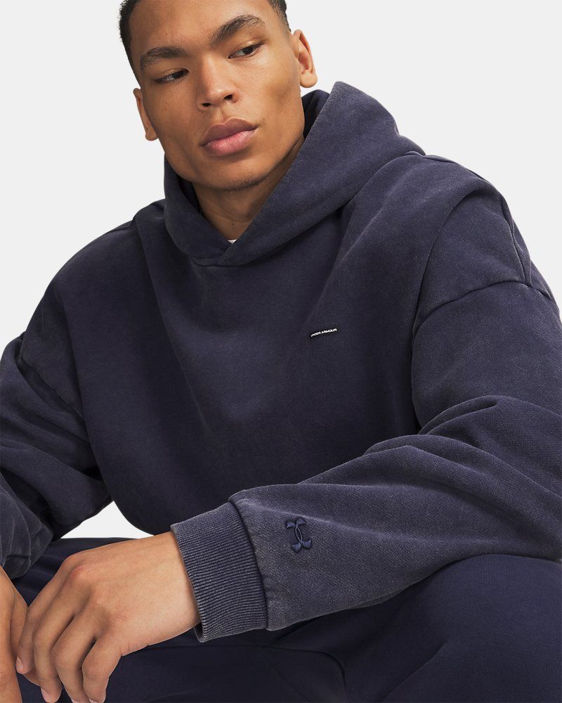 UA Icon Heavyweight Fleece Washed Men's Hoodie — view 12