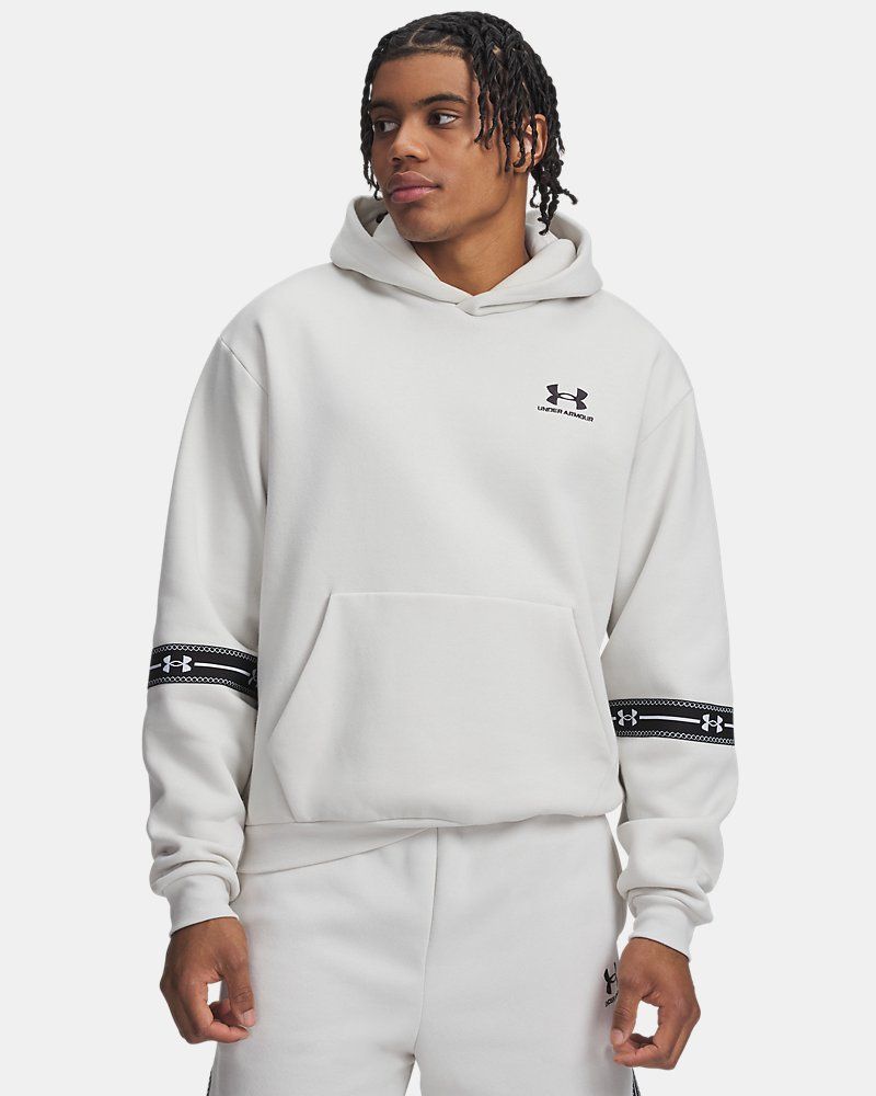 UA Icon Fleece Taped Men's Hoodie — view 4