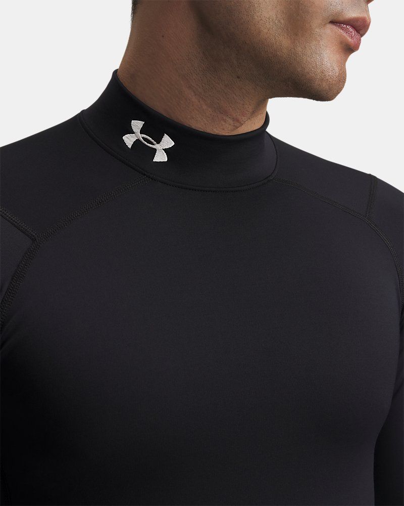 ColdGear® Men's Compression Mock Long Sleeve — view 9