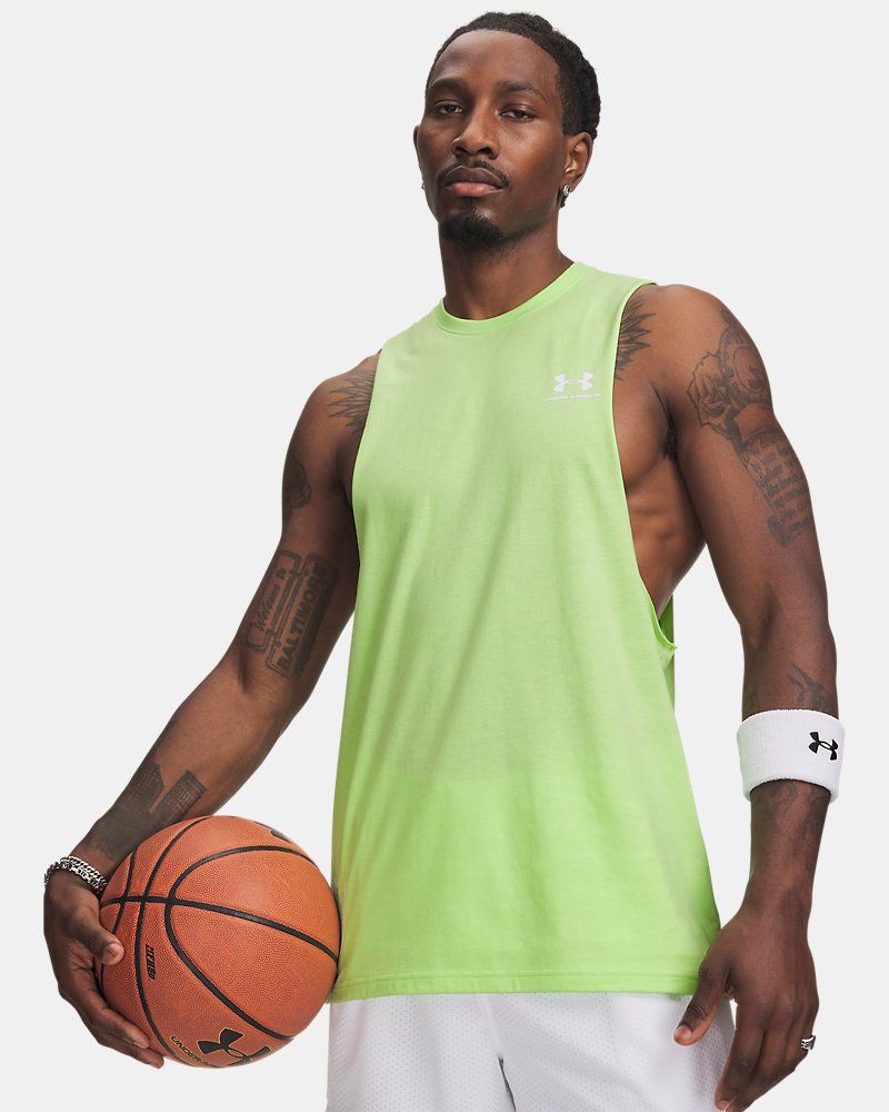 UA Left Chest Cut-Off Men's Tank — view 23