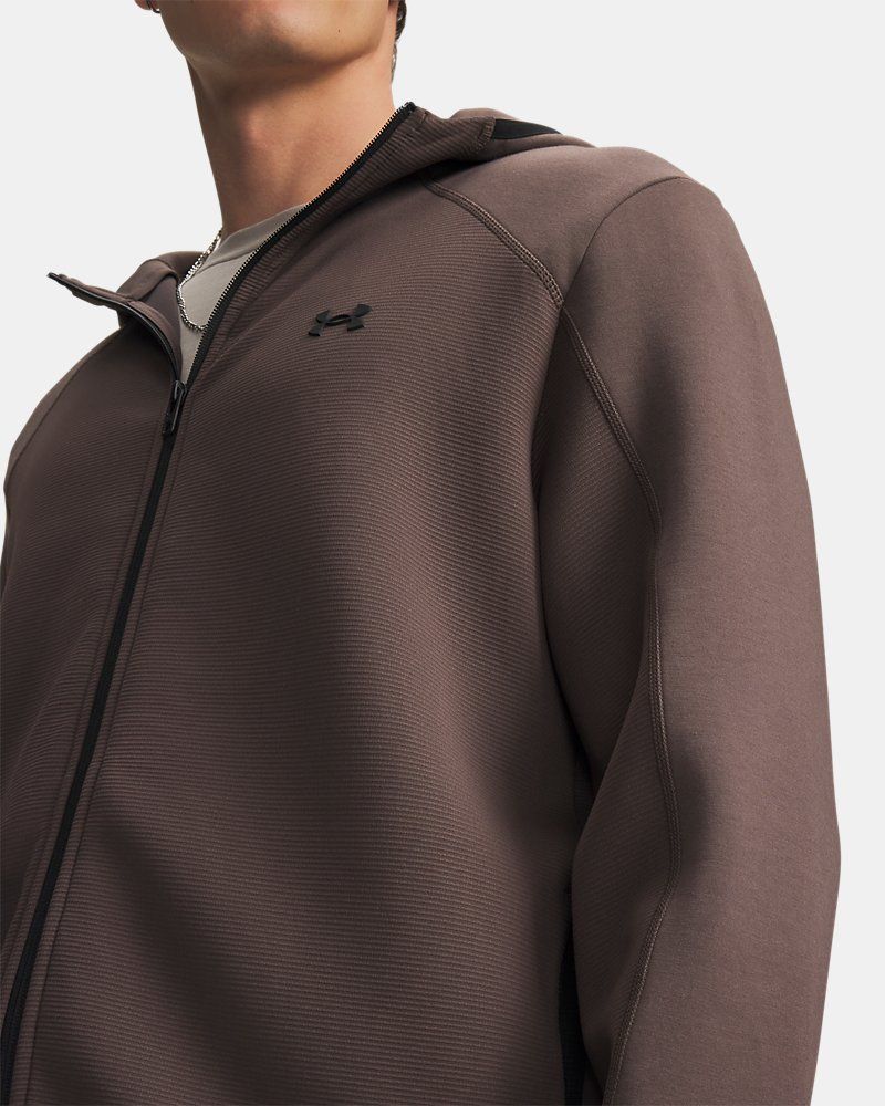 UA Unstoppable Fleece Textured Men's Full Zip — view 3