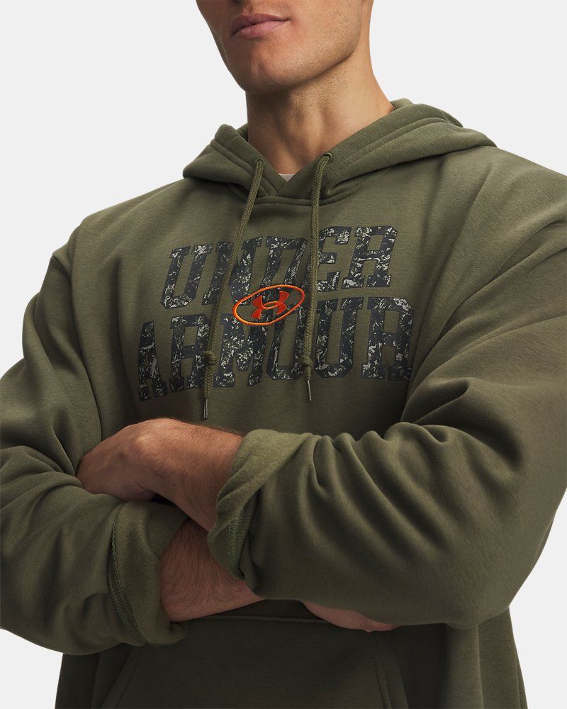 UA Rival Fleece Camo Fill Men's Hoodie — view 12